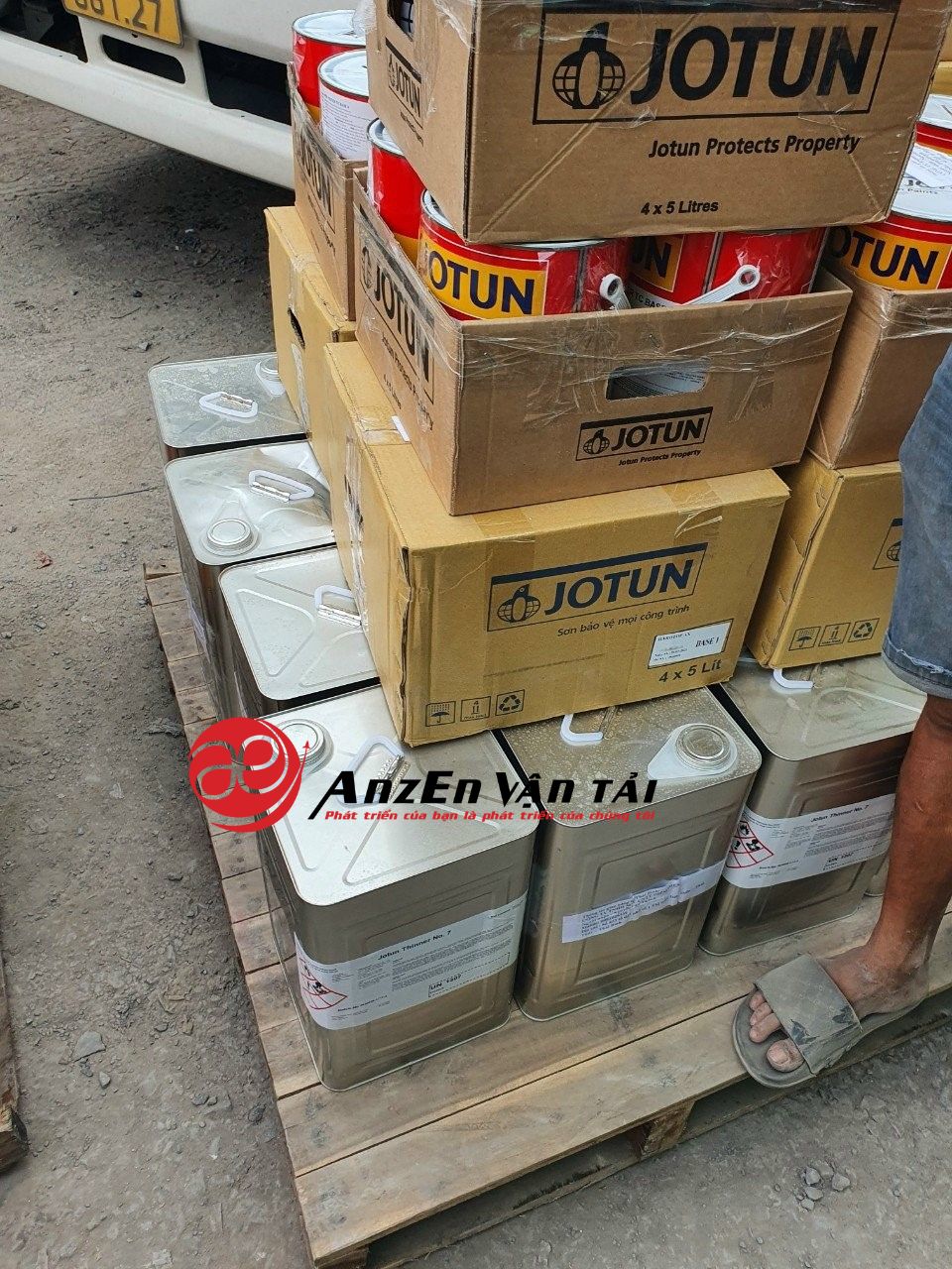 Hàng hóa xếp lên palle cân đo đối với hàng ghép