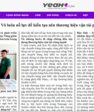 Tổng giám đốc Sơn Võ luôn nỗ lực để kiến tạo nên thương hiệu vận tải phát triển bền vững