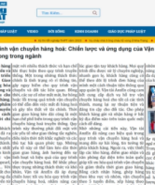 Tối ưu hóa quy trình vận chuyển hàng hoá: Chiến lược và ứng dụng của Vận tải AnzEn - Một hướng đi tiên phong trong ngành