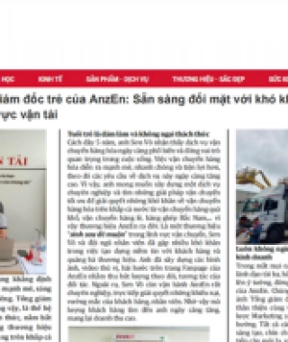 Sơn Võ - Tổng giám đốc trẻ của AnzEn: Sẵn sàng đối mặt với khó khăn và thách thức trong lĩnh vực vận tải